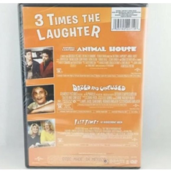 3-Movie Laugh Pack 2DVD ~Animal House, Dazed/Confused, Fast Times Ridgemont High - Picture 2 of 2